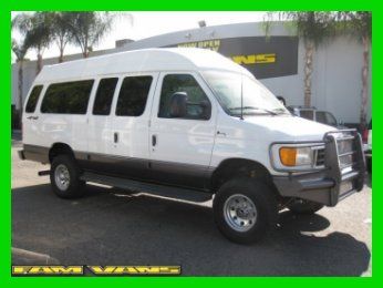 2006 hi-top ford clubwagon e-350 4x4 diesel extended passenger van