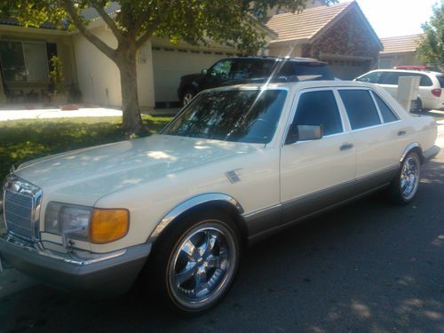 1986 mercedes 420sel (smog cert w/reg)