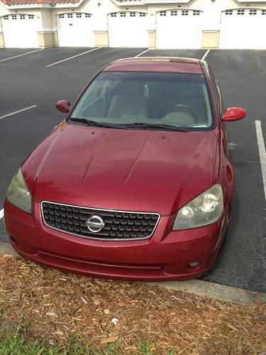 2006 red nissan altima s sedan 4-door 2.5l