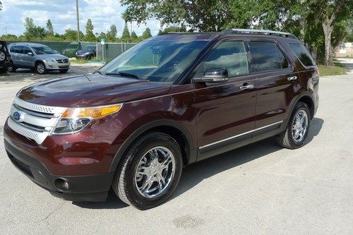 2012 ford explorer xlt w/rapid spec navi camera heated leather seats chrome