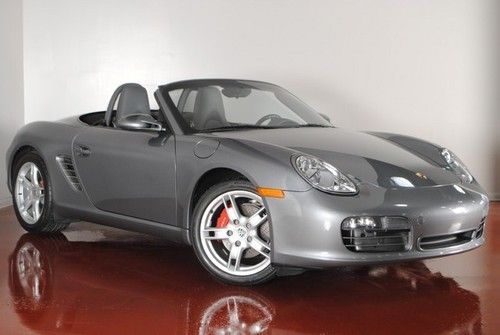 2006 porsche boxster s 295 hp one owner meteor grey grey leather fully serviced