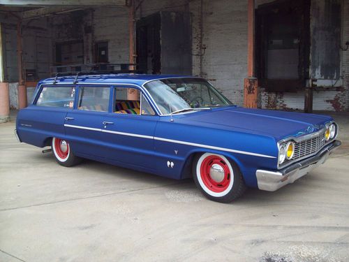 1964 chevy belair wagon,  rat rod , sleeper, hot rod