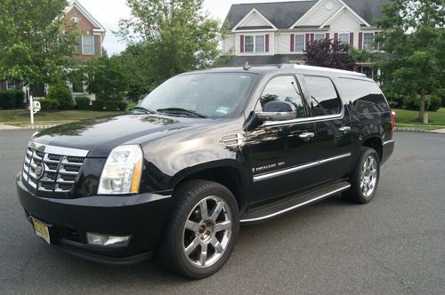 Cadillac escalade esv 2007 black awd fully loaded dvd 22s prem wheels no reserve