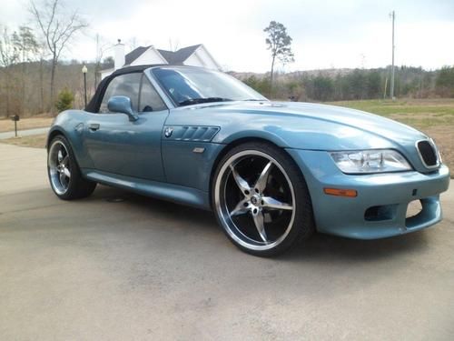 2000 bmw z3 convertible roadster 20" rims gps navigation dvd player 30 mpg