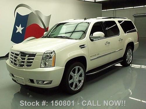 2010 cadillac escalade esv lux sunroof nav dvd 22's 41k texas direct auto