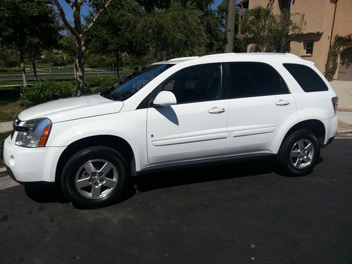 2008 chevrolet equinox lt sport utility 4-door v6 - low miles - white- excellent