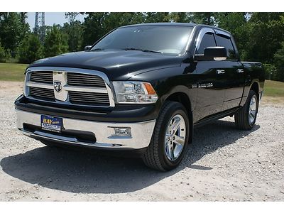 Ram 1500 dodge 4x4 crewcab bighorn 20 inch chrome wheels automatic hemi 5.7