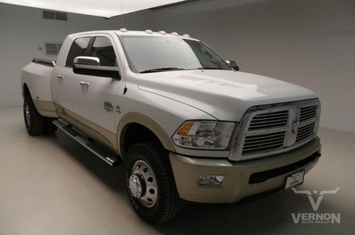 2012 laramie longhorn mega 4x4 navigation sunroof leather heated rear dvd diesel