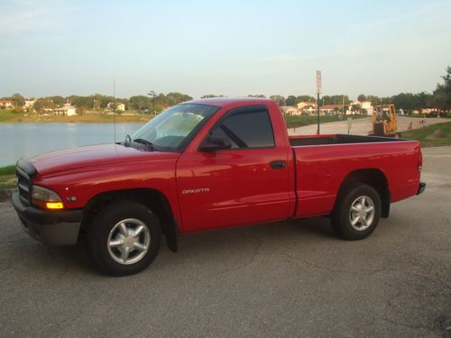 1998 dodge dakota standard cab pickup 2-door 3.9l florida rust free! low miles!