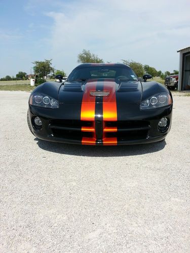 08 600 hp viper super car black w tangeriene kandy racing stripes only 4k miles!