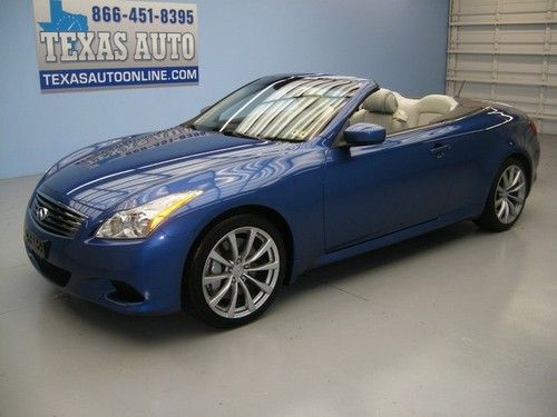 We finance!!!  2009 infiniti g37 s sport convertible nav heated seats texas auto