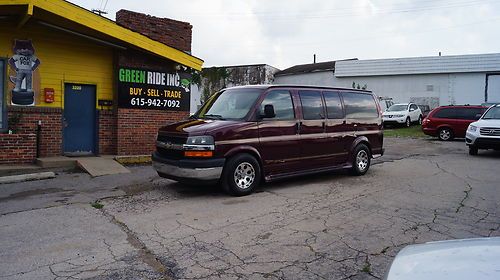7 days only '04 chevy express g1500 conversion van awd 1-owner *no reserve*$$$!