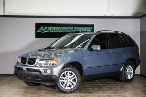 2006 bmw x5 3.0, rear shades, 2 owner, clean carfax! we finance!