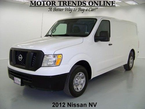 2012 nissan nv s hd low top 5.6 v8 cargo media inputs vinyl seats 20k houston