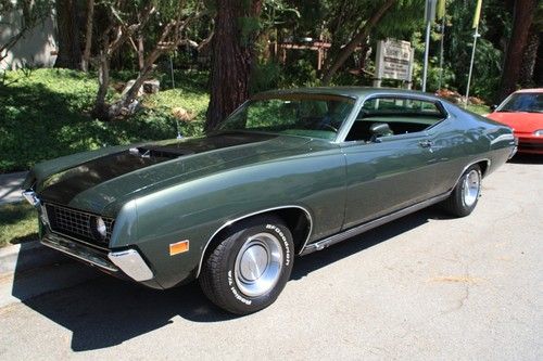 1971 ford torino gt  fastback, totally restored , pearl darkgreen, 351 cui,