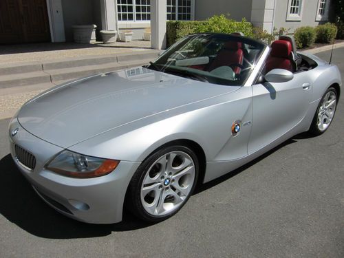 2003 BMW Z4 3.0i Convertible Dream Red Leather Sport Premium Package 95k Xenon, US $14,500.00, image 2