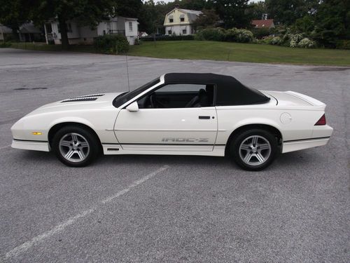 1988 chevrolet camaro iroc-z convertible only 24,248 miles - looks like new!!!!!