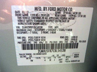 w/3rd Row/Tw 3.7L CD 3.7L DOHC 24-VALVE V6 DURATEC ENGINE (STD) Keyless Entry, US $26,900.00, image 35