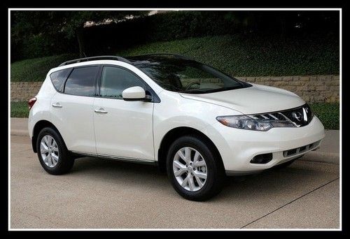 2011 nissan murano sl white/beige navigation sunroof leather we finance!