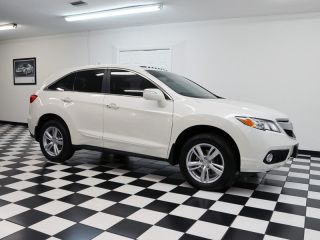 2013 acura rdx awd  w /techno pkg pearl white over parchment 1 owner only 6