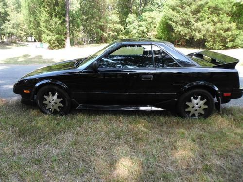 1987 toyota mr2 gt - black - super rare - meticulously maintained 86,000 miles