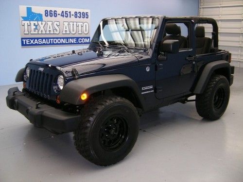 We finance!!!  2013 jeep wrangler sport 4x4 auto hard top sat 1 own texas auto