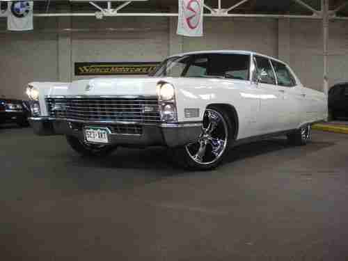 1967 Cadillac Fleetwood  custom Pearl White & 20