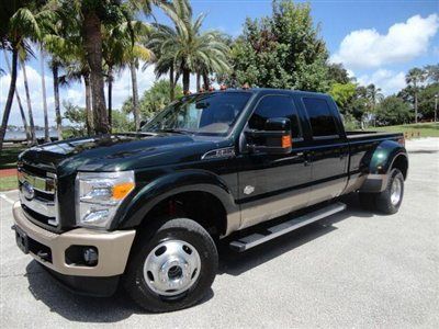 2012 ford f-350 king ranch 4x4 diesel: nav,htd/cooled seats,dually,29k miles!!!!