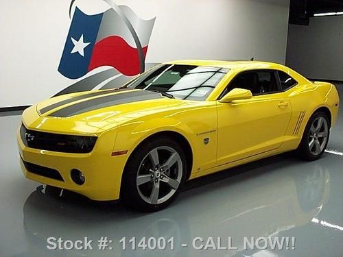 2010 chevy camaro 2lt rs transformers 6-spd sunroof 61k texas direct auto