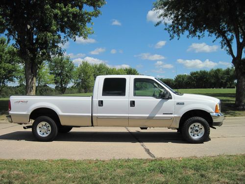 F250 7.3l super duty diesel 4x4 lariat crew low reserve