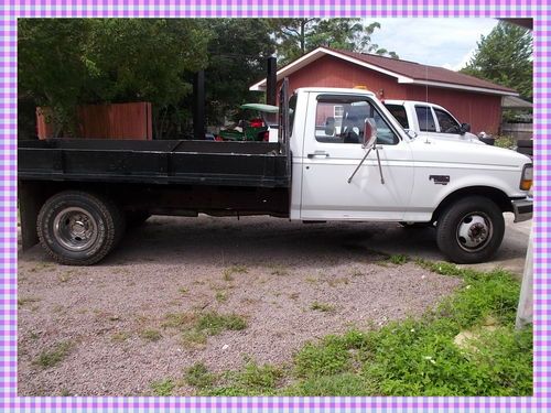 No reserve 1997 ford f-350 flatbed 7.3 international diesel power stroke