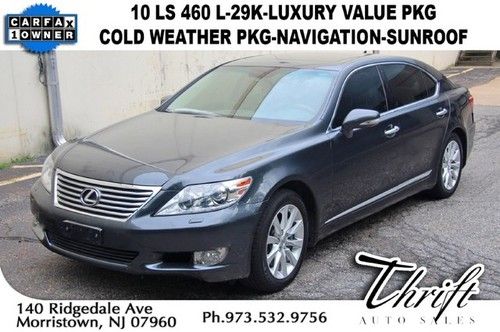 10 ls 460 l-29k-luxury value pkg-cold weather pkg-navigation-sunroof