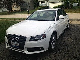 2009 audi a4 2.0t white 09 awd quattro