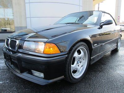 1998 bmw m3 convertible 5 speed blk/blk leather htd seats clean sharp must lqqk!