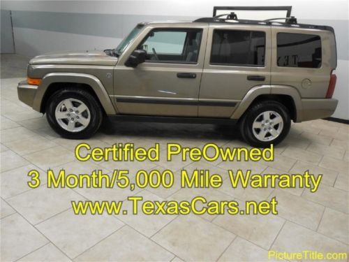 06 jeep commander v8 3rd row warranty we finance 1 texas owner