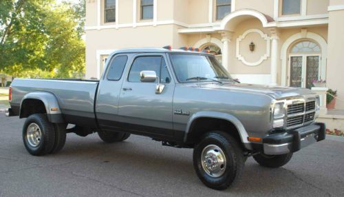 1992 dodge 3500 w350 4x4 ext cab cummins diesel