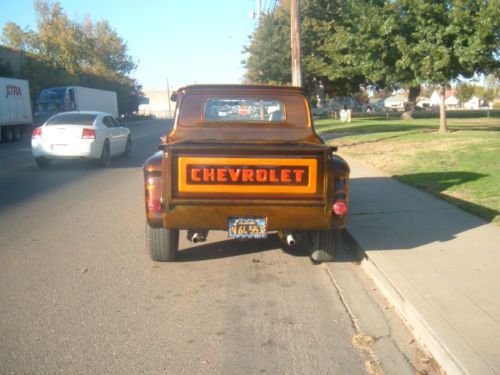 1963 chevrolet short bed step side with custom air brushed flames paint job, image 20