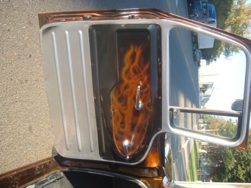 1963 chevrolet short bed step side with custom air brushed flames paint job, image 22