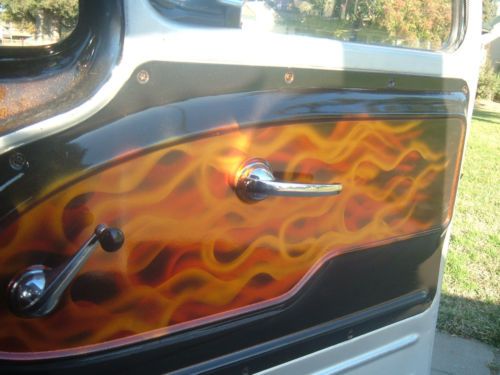 1963 chevrolet short bed step side with custom air brushed flames paint job, image 24