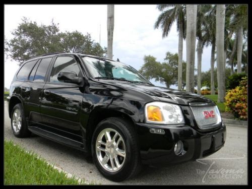 07 envoy denali! navigation, clean carfax, premium wheels, burl wood, leather fl