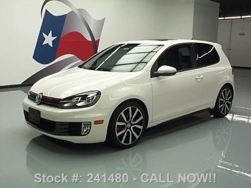 2012 volkswagen gti autobahn 6-speed sunroof nav 21k mi texas direct auto