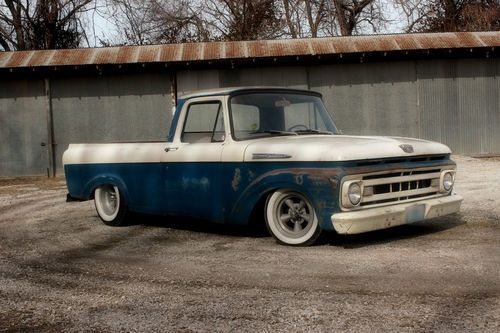 1961 ford f100  truck shortbed unibody ratrod hot rod custom