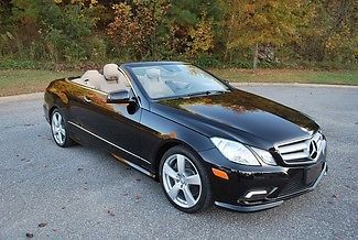 Rare 2011 e550 cabriolet black loaded car like new in and out warranty mint