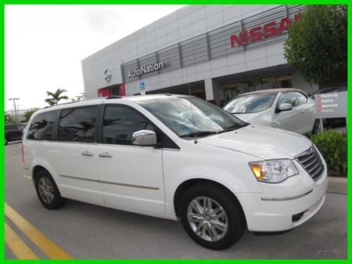10 white t&amp;c 4l v6 7-passenger ltd minivan *navigation *power sliding doors *fl