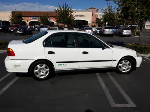 White 1999 honda civic ngv gx  natural gas model