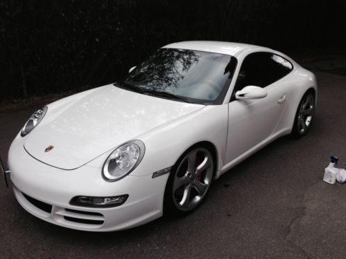 2007 porsche 911 carrera coupe carrara white gt3 brakes techart wheels