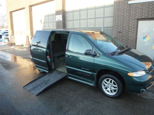 99 dodge caravan handicap van wheel chair ramp 52470 miles lowered floor