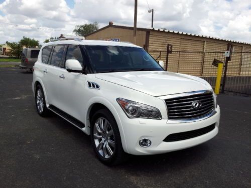 2012 infinty qx-56 qx56 7-passenger theater pkg  one owner no reserve