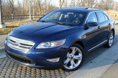 2012 ford taurus sho 3.5l turbo/no reserve/htd/cooled/sunroof/camera/nav/rebuilt