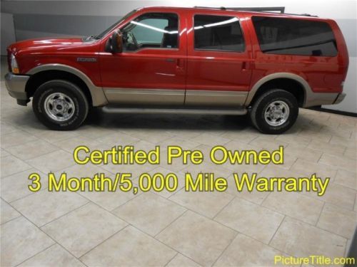 04 excursion eddie bauer 4x4 diesel tv dvd heated seats we finance texas